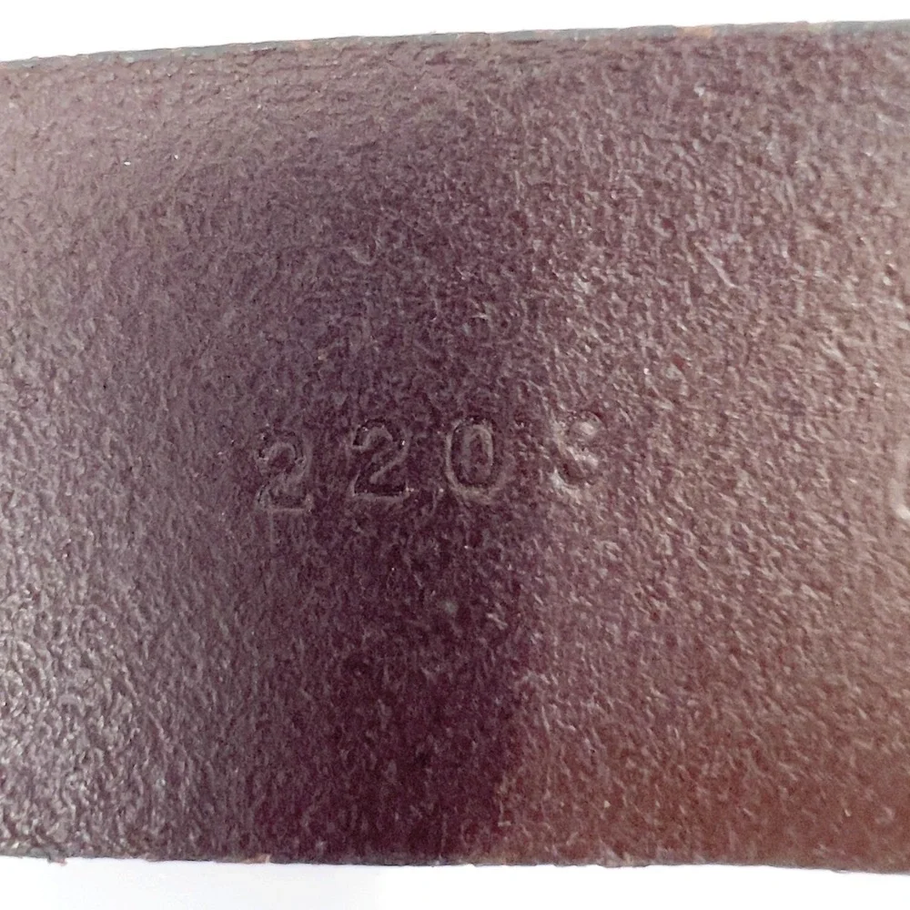 Carhartt Men's Anvil Belt 2203 Dark Brown Bridle Leather Matte Black Buckle 36